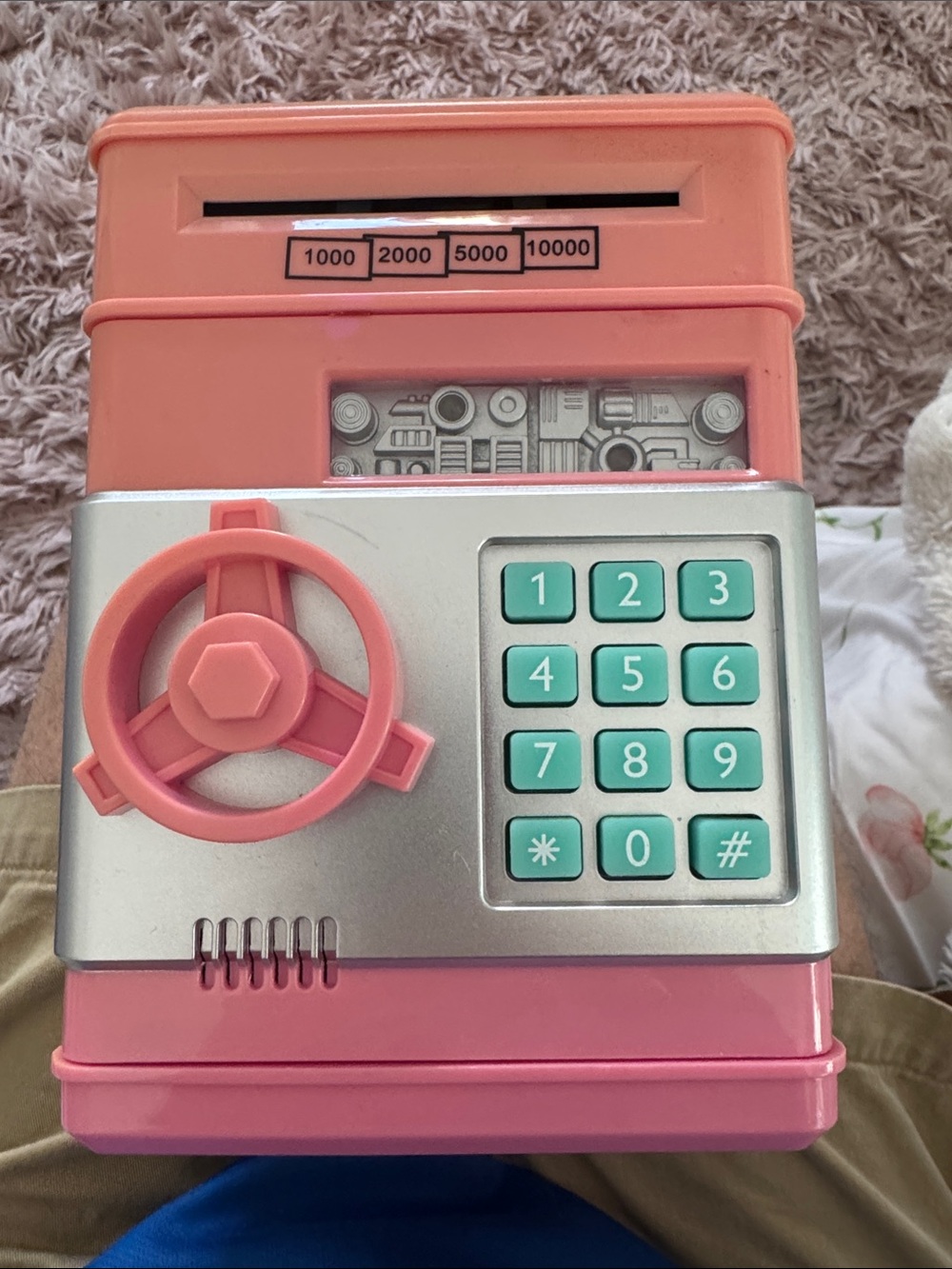 Pink Electronic Kids Gift Piggy Bank